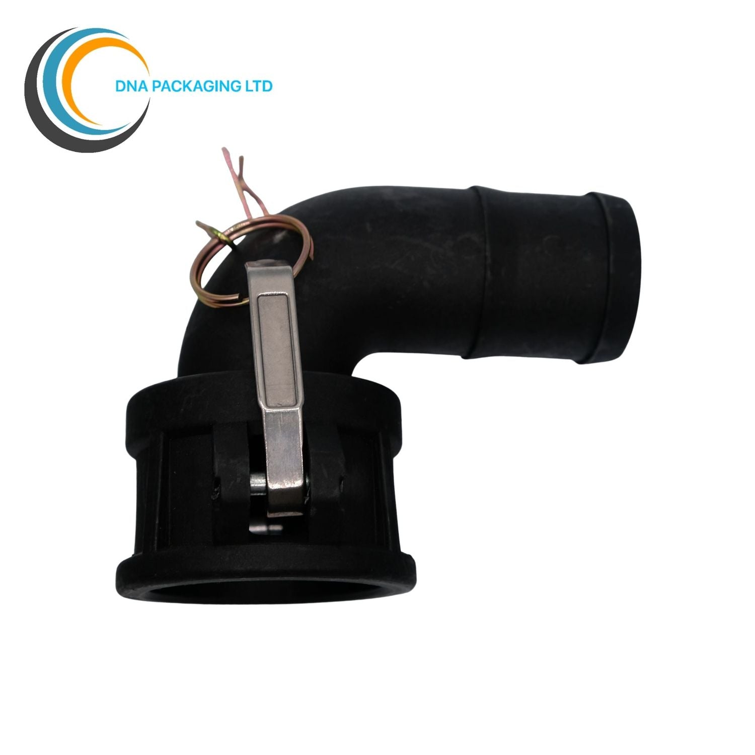 Camlock Coupler (2 inch) to (2 inch) Hose Tail 90-degree elbow