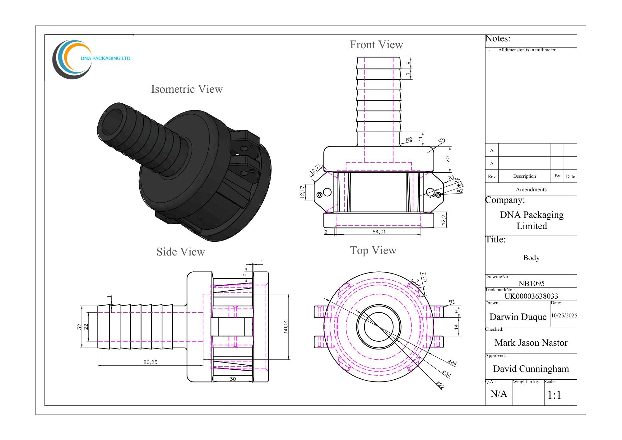Camlock Coupler (2 inch) to (1.25 inch) Hose Tail