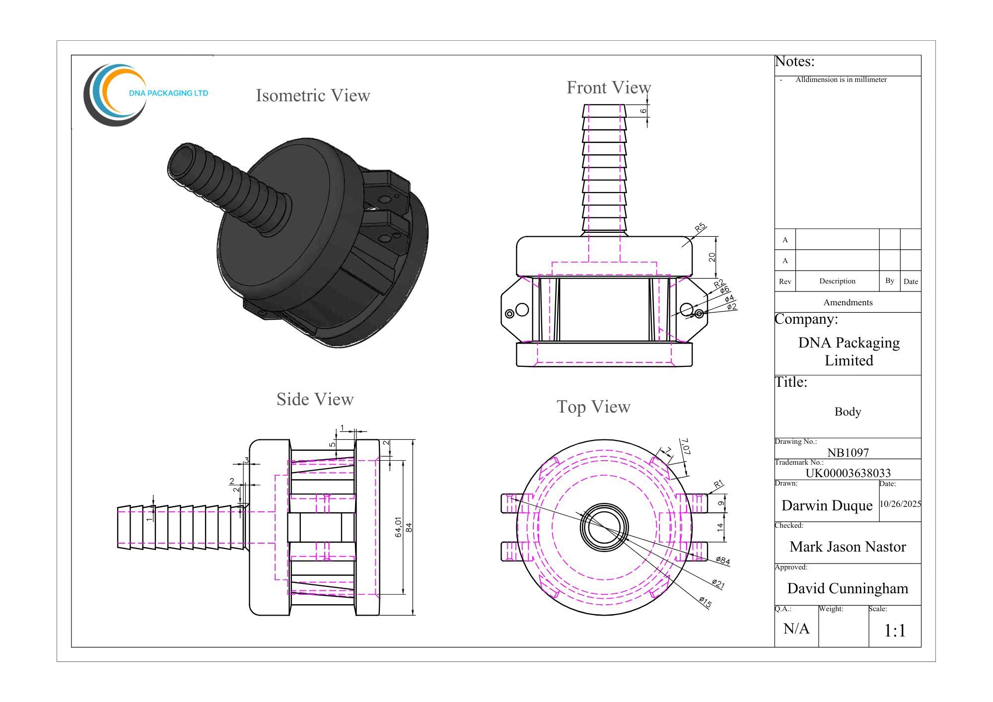 Camlock Coupler (2 inch) to (0.75 inch) Hose Tail