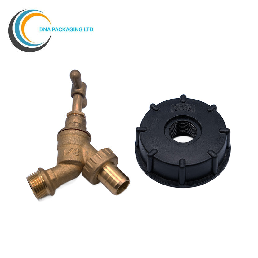 IBC S60x6 (2 inch) Female to Brass Tap