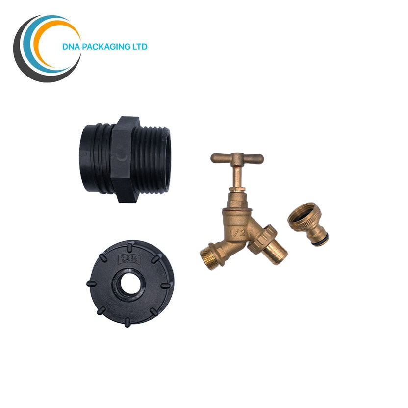 TriSure Drum Male Adaptor 56x4 to Brass Tap hose Pipe connection