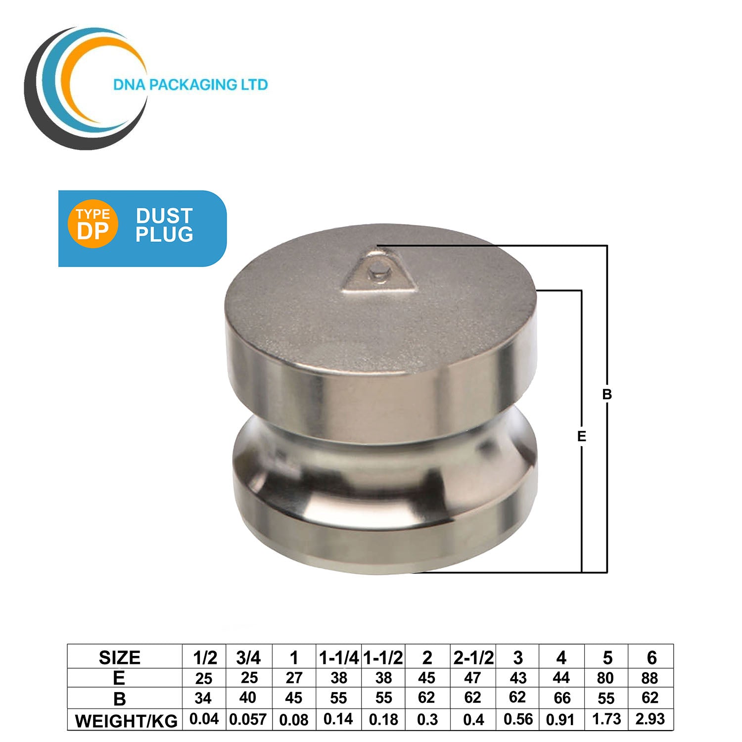 Stainless Steel 316 Type DP - 1 1/2"