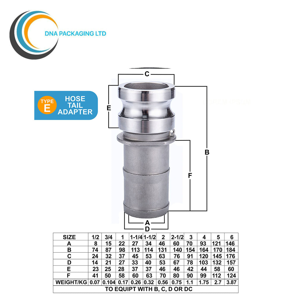 Stainless Steel 316 Type E - 2"
