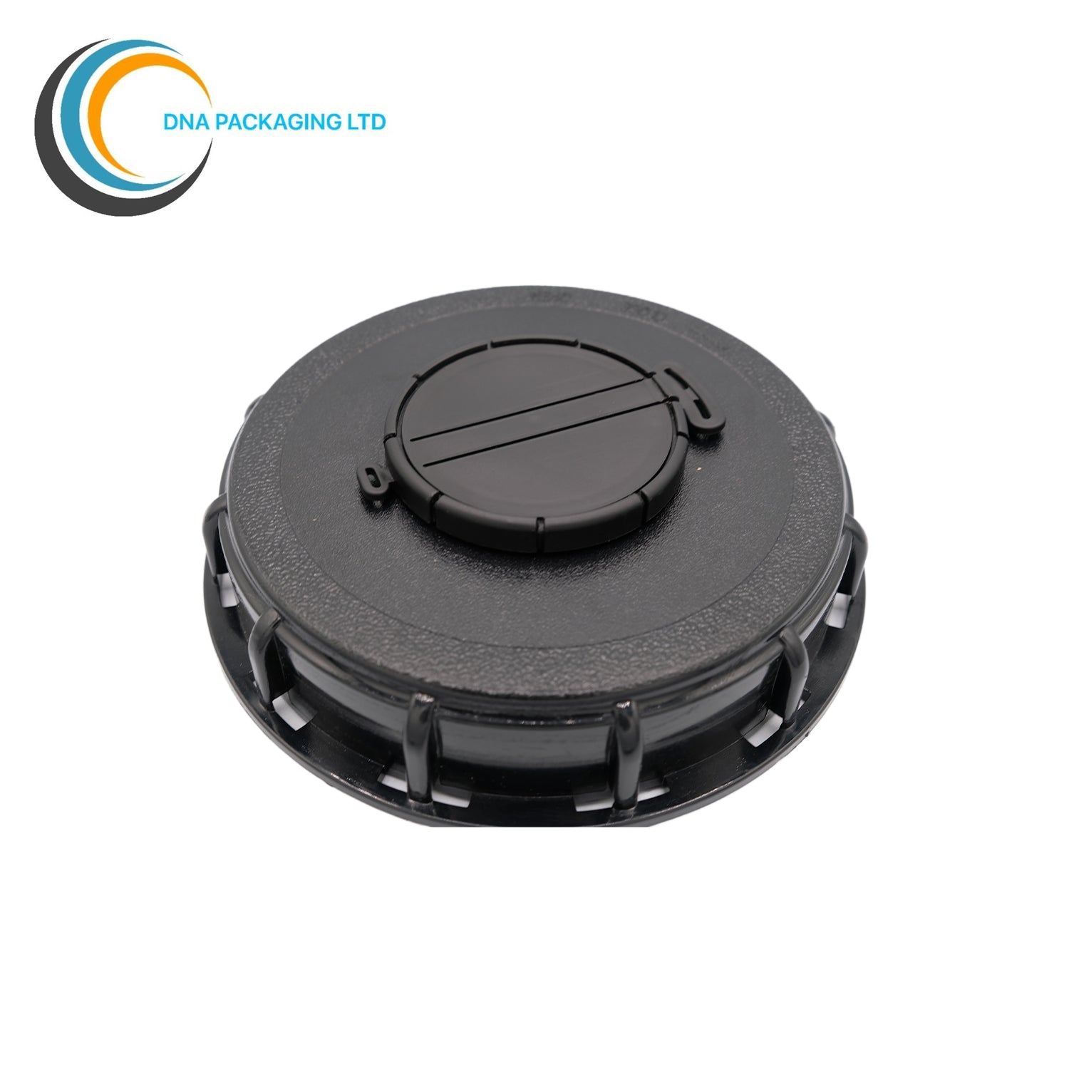 IBC Lid - 150mm Black with 2x (0.5 inch) BSP Male
