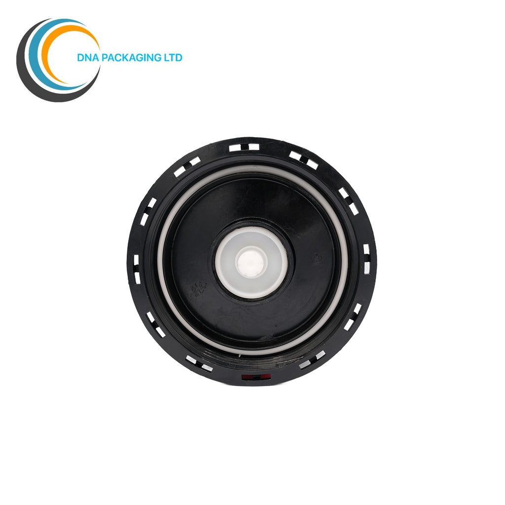 IBC Lid - 150mm Black with 2x (0.5 inch) BSP Male