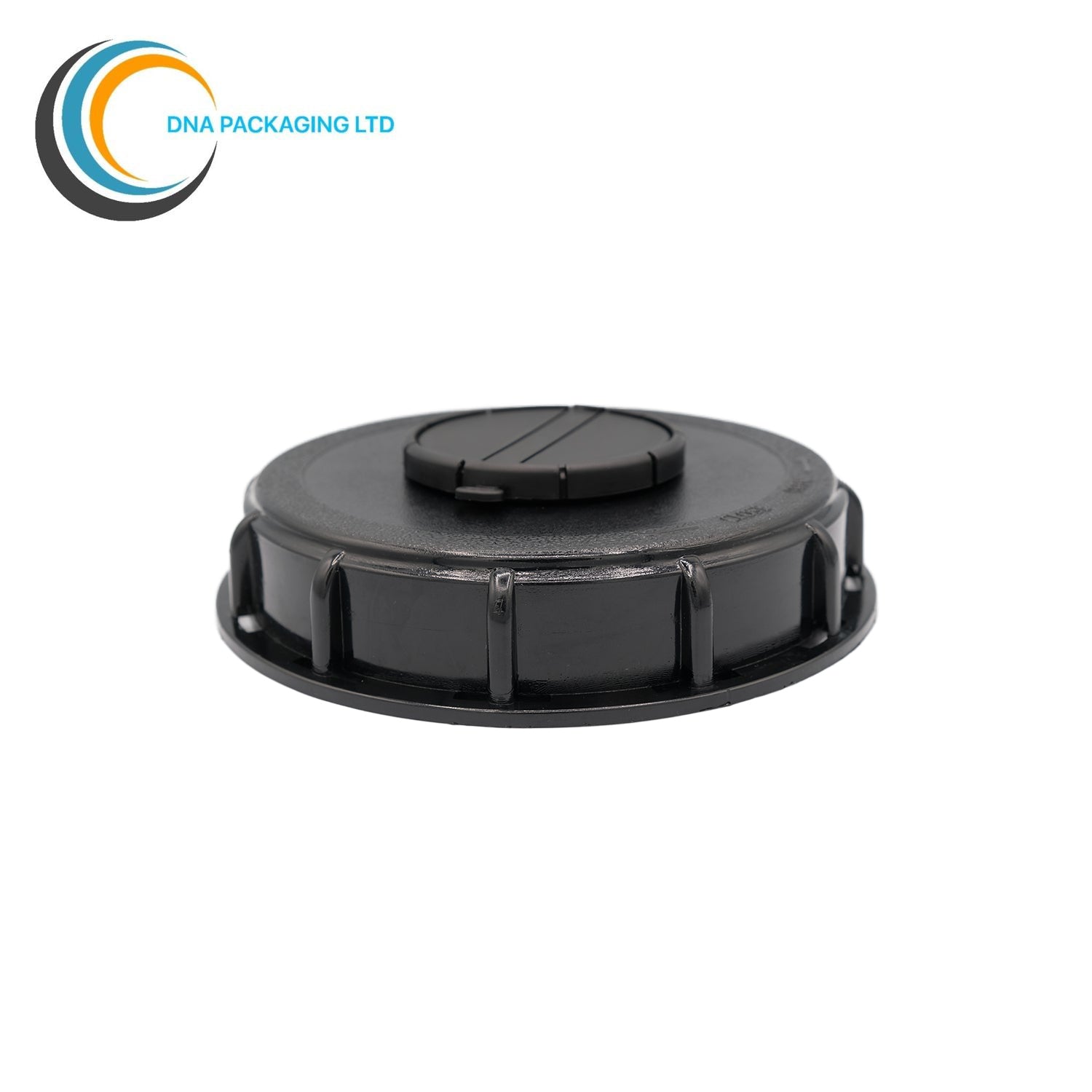 IBC Lid - 150mm Black with 2x (0.5 inch) BSP Male