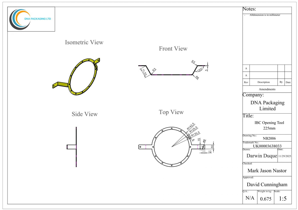 IBC Opening Tool 225mm