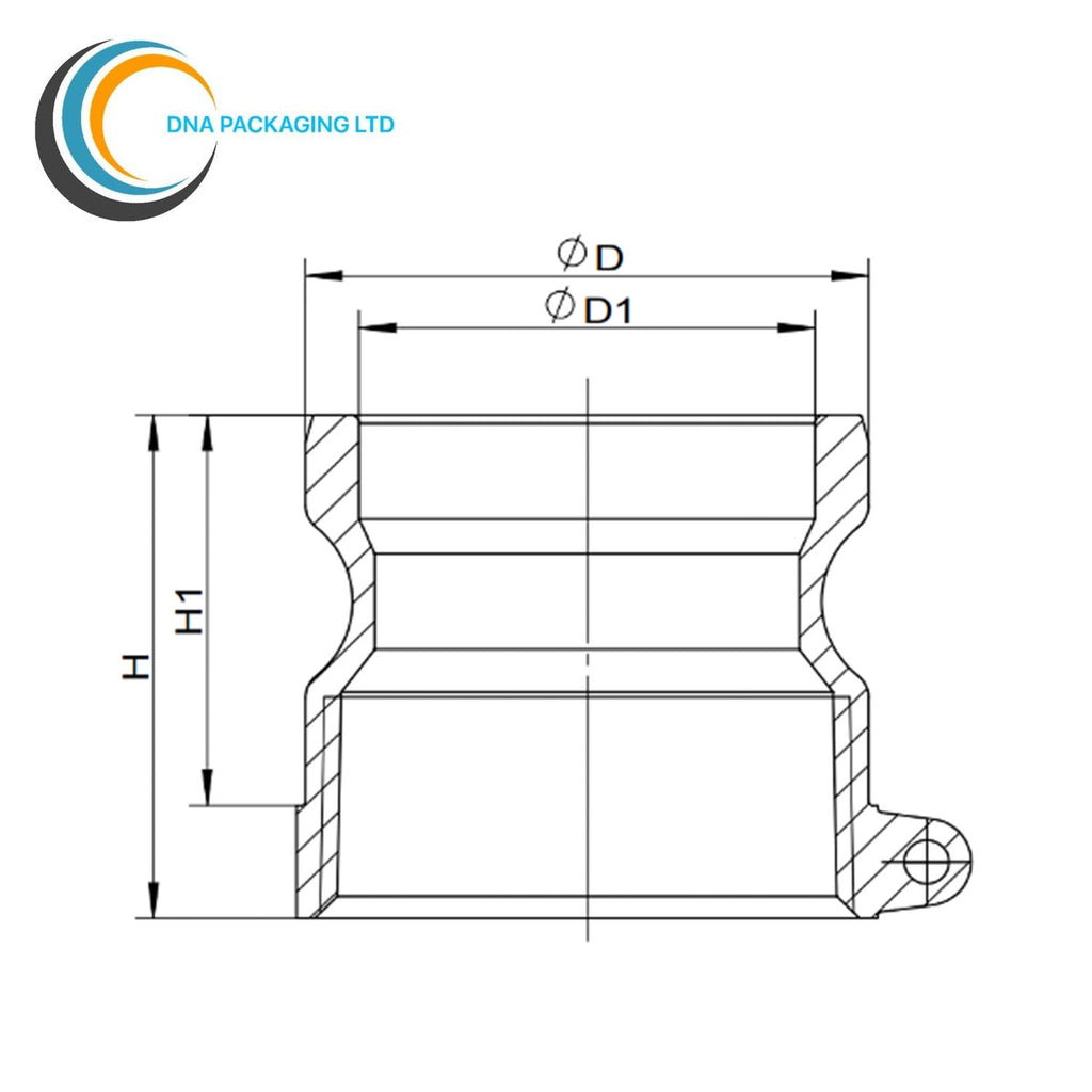 Stainless Steel 316 Type A - 1/2"