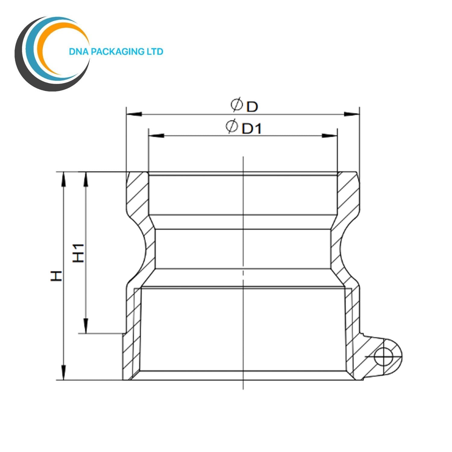 Stainless Steel 316 Type A - 1"